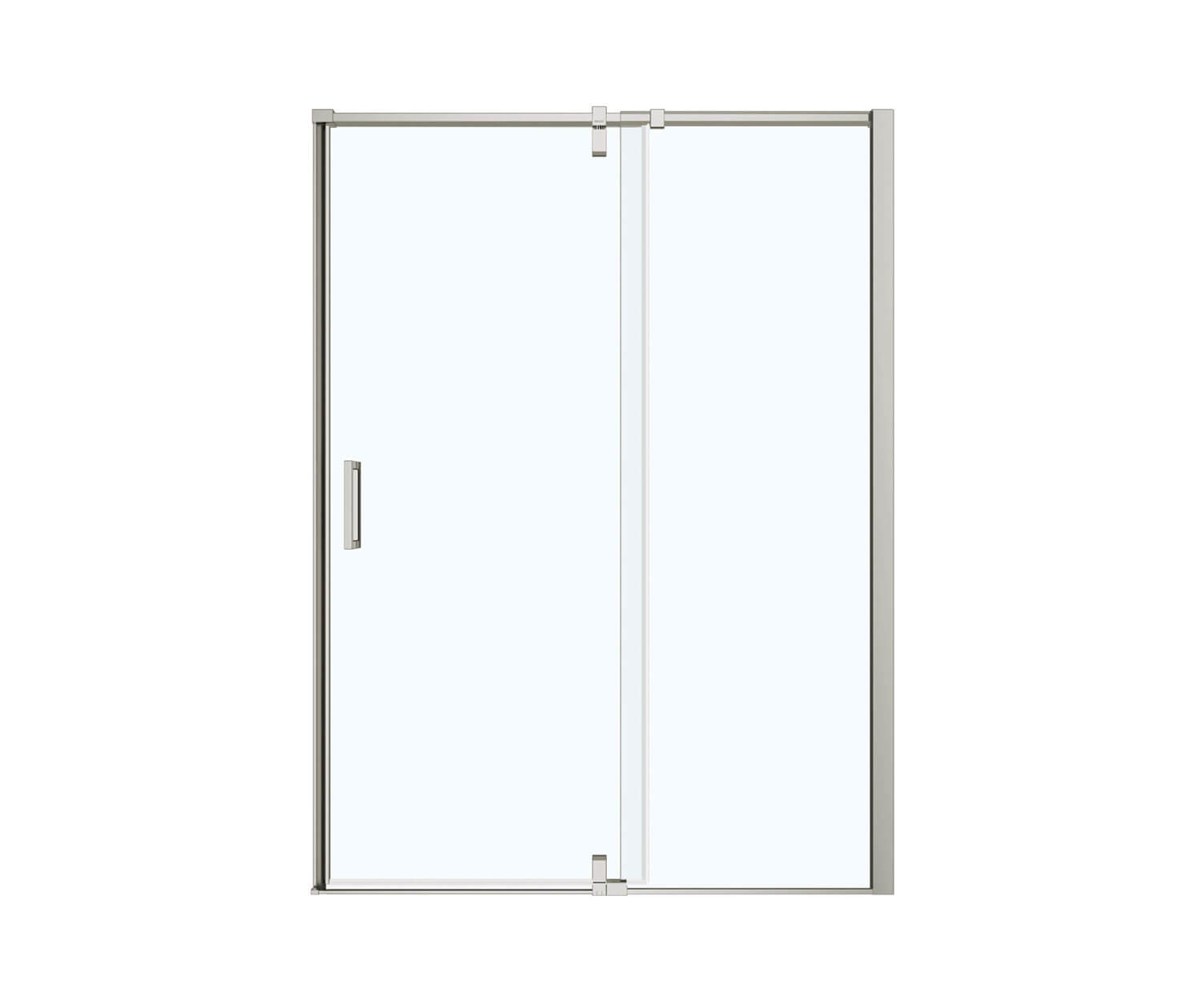 ModulR 60 x 78 in. 8 mm Pivot Shower Door for Alcove Installation with Clear glass in Brushed Nickel - Plumbing Market