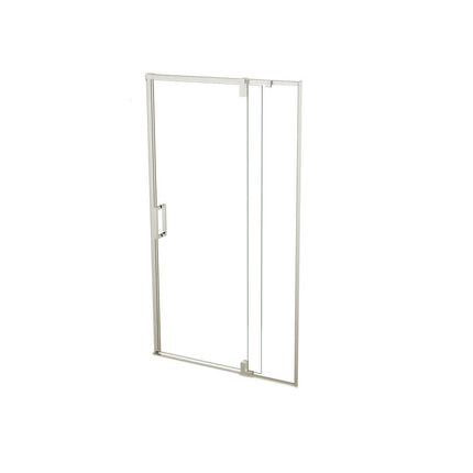 ModulR 48 x 78 in. 8 mm Pivot Shower Door for Alcove Installation with Clear glass in Brushed Nickel - Plumbing Market