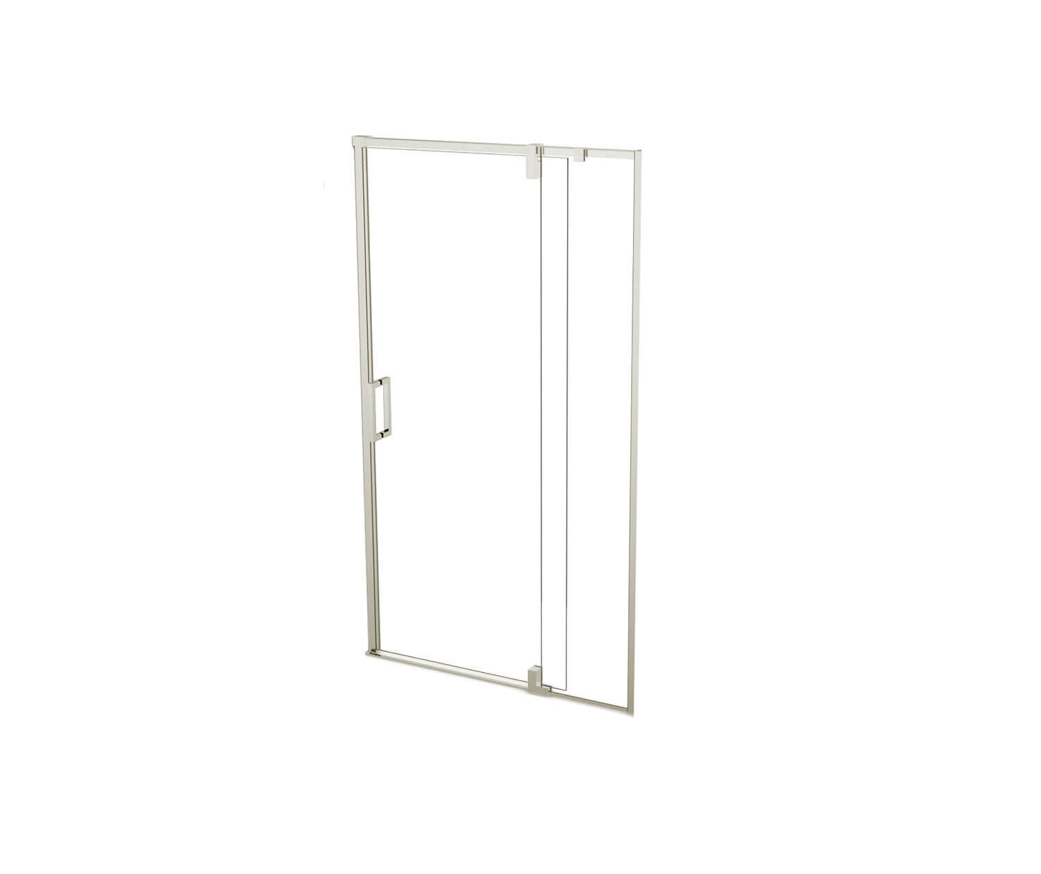 ModulR 48 x 78 in. 8 mm Pivot Shower Door for Alcove Installation with Clear glass in Brushed Nickel - Plumbing Market