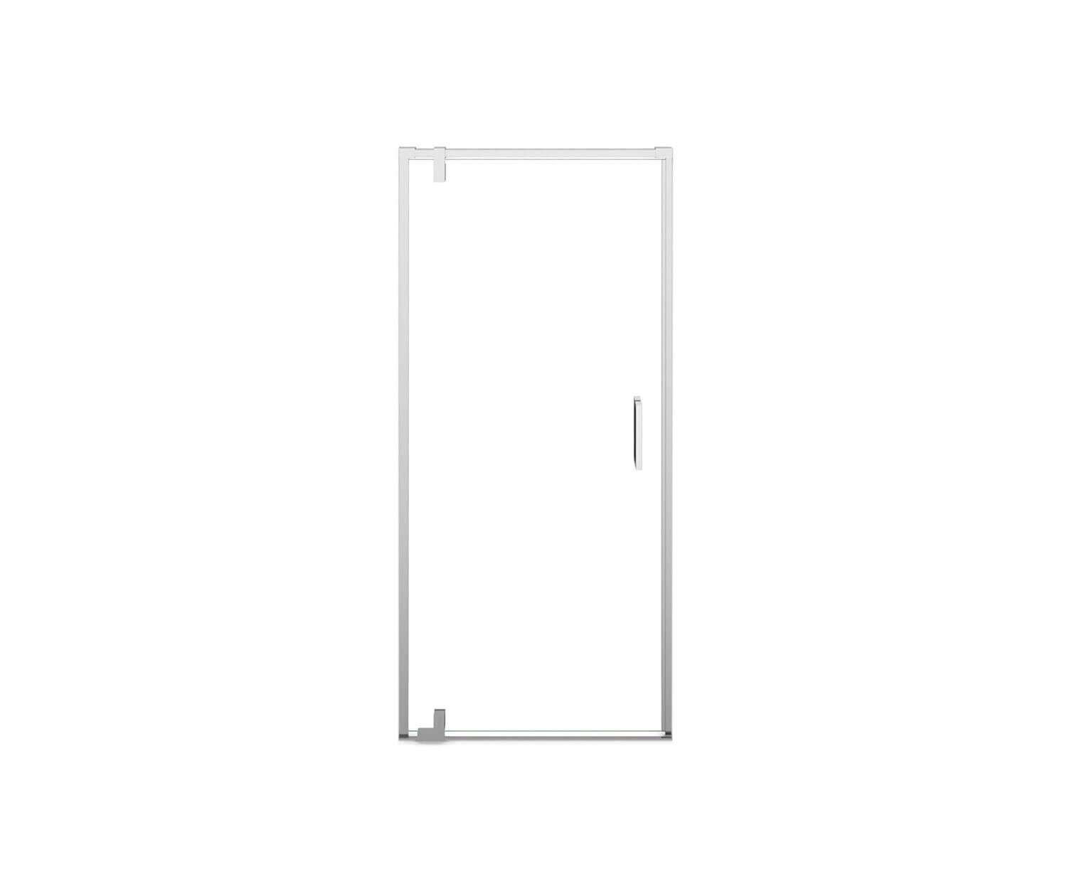 ModulR 36 x 78 in. 8 mm Pivot Shower Door for Alcove Installation with Clear glass in Chrome - Plumbing Market