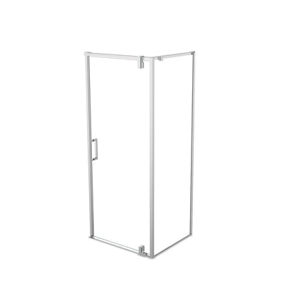 ModulR 36 x 36 x 78 in. 8mm Pivot Shower Door for Corner Installation with Clear glass in Chrome - Plumbing Market