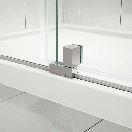 ModulR 48 x 36 x 78 in. 8mm Pivot Shower Door for Corner Installation with Clear glass in Chrome - Plumbing Market