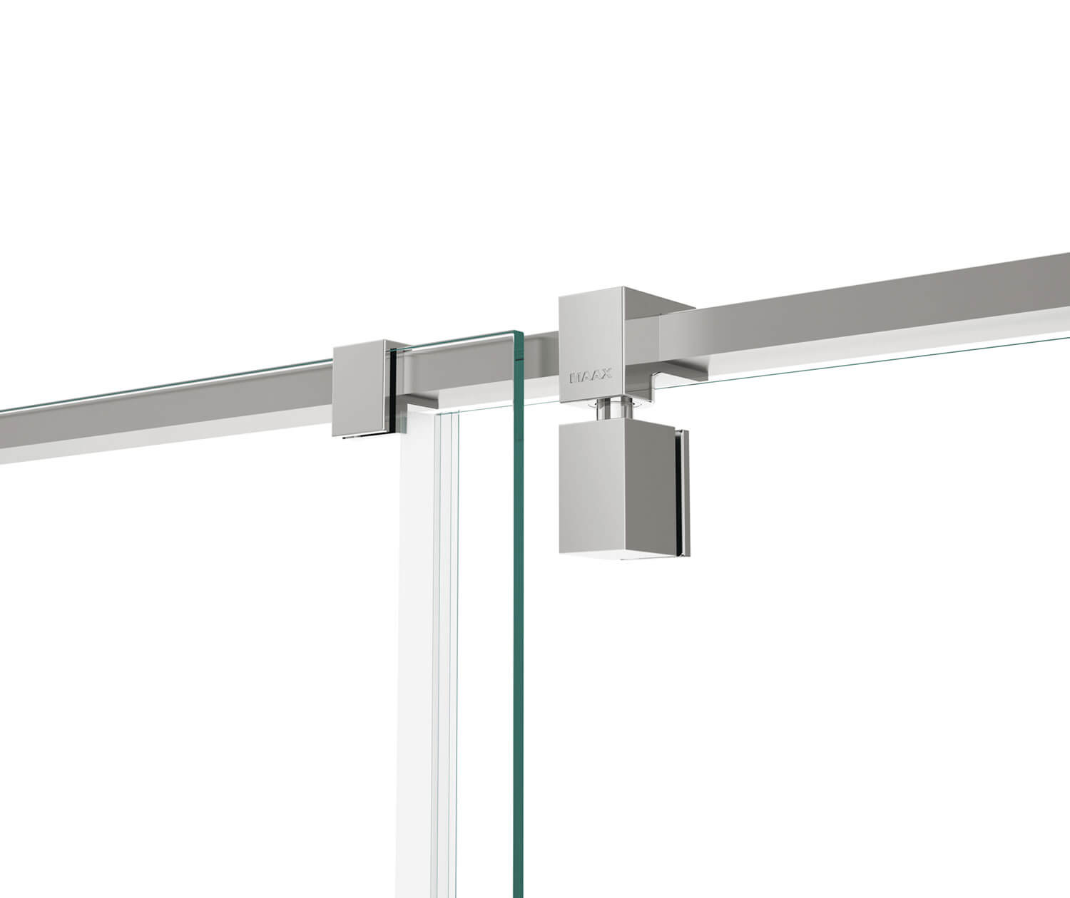 ModulR 48 x 36 x 78 in. 8mm Pivot Shower Door for Wall-mount Installation with Clear glass in Chrome - Plumbing Market