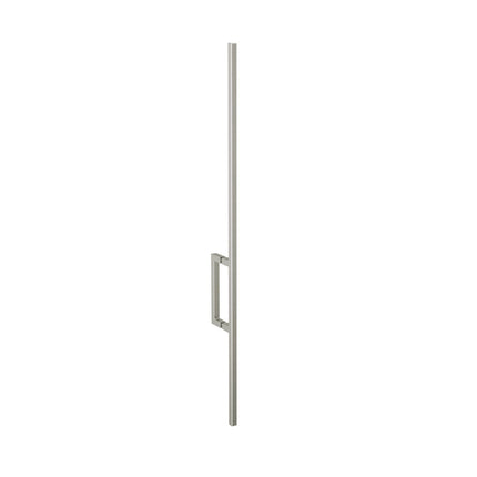 ModulR 60 x 36 x 78 in. 8mm Pivot Shower Door for Corner Installation with Clear glass in Brushed Nickel - Plumbing Market