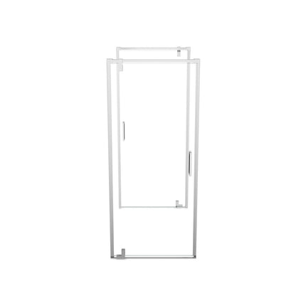 ModulR 2 36 x 78 in. 8mm Pivot Shower Door for Tunnel Installation with Clear glass in Chrome - Plumbing Market