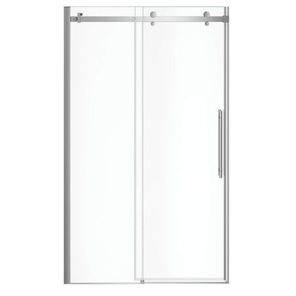 Vela 44 ½-47 x 78 ¾ in. 8mm Sliding Shower Door for Alcove Installation with Clear glass in Chrome - Plumbing Market