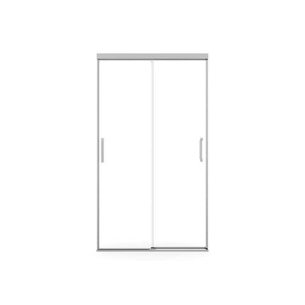 Incognito 74 39-42 x 74 in. 8mm Bypass Shower Door for Alcove Installation with Clear glass in Chrome - Plumbing Market