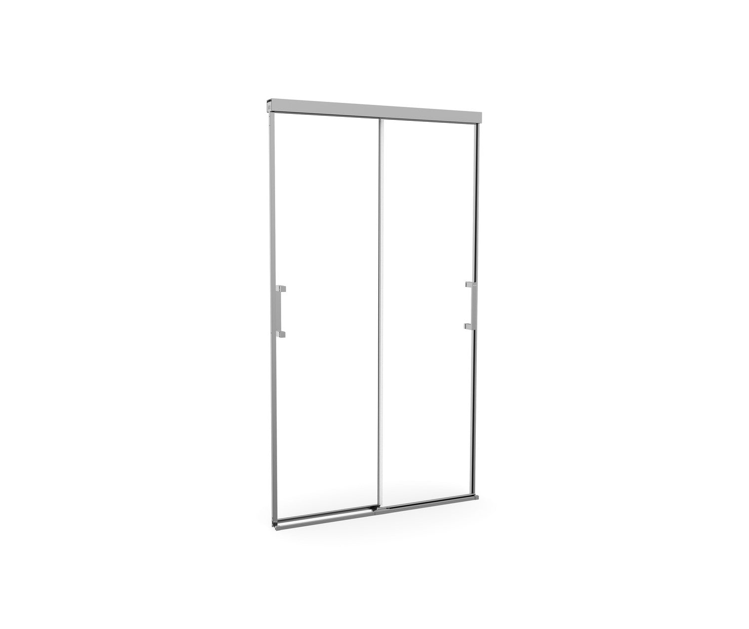 Incognito 74 39-42 x 74 in. 8mm Bypass Shower Door for Alcove Installation with Clear glass in Chrome - Plumbing Market