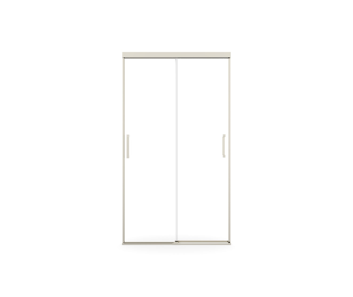 Incognito 74 39-42 x 74 in. 8mm Bypass Shower Door for Alcove Installation with Clear glass in Brushed Nickel - Plumbing Market
