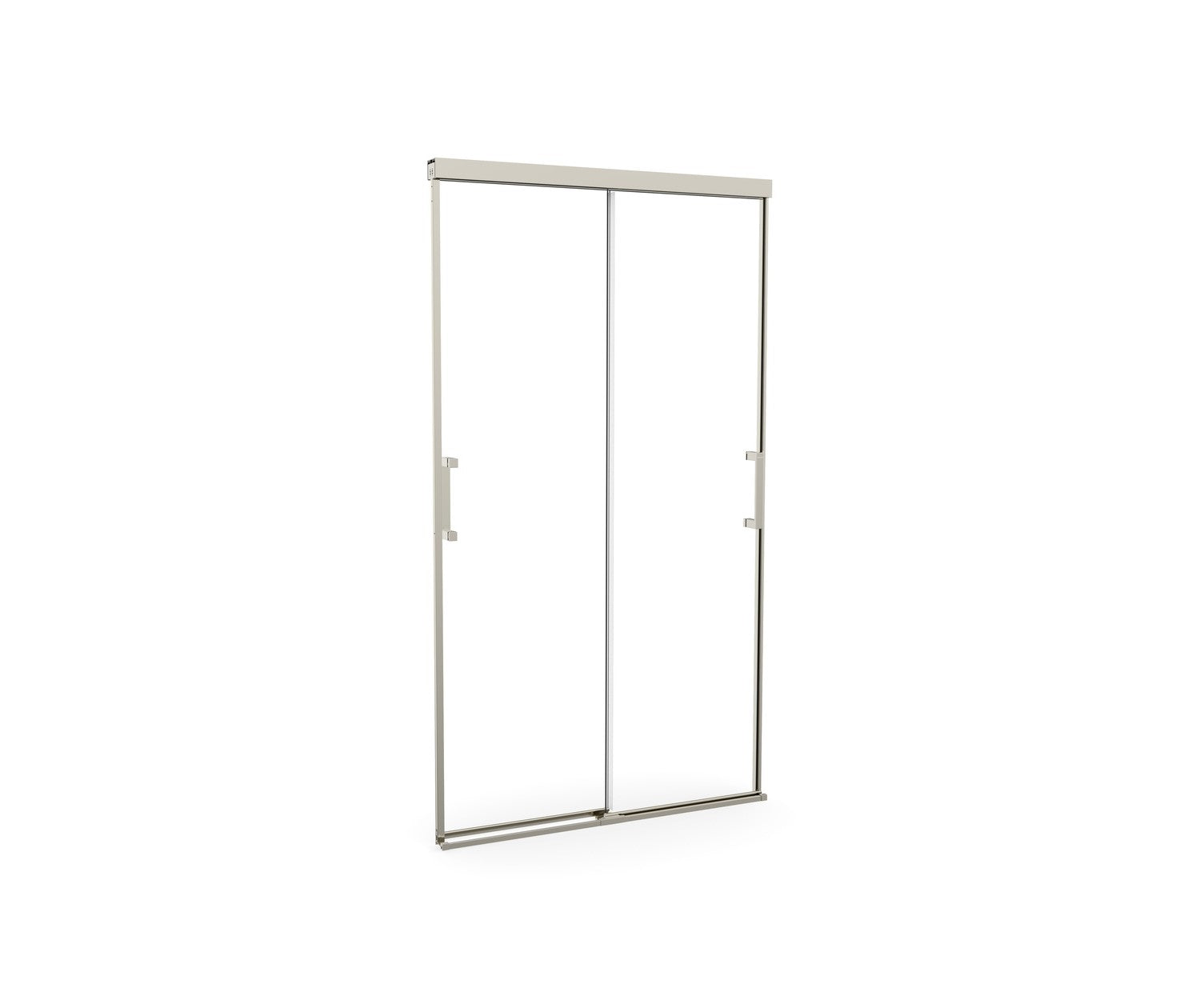 Incognito 74 39-42 x 74 in. 8mm Bypass Shower Door for Alcove Installation with Clear glass in Brushed Nickel - Plumbing Market
