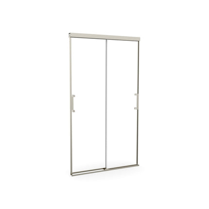 Incognito 74 39-42 x 74 in. 8mm Bypass Shower Door for Alcove Installation with Clear glass in Brushed Nickel - Plumbing Market