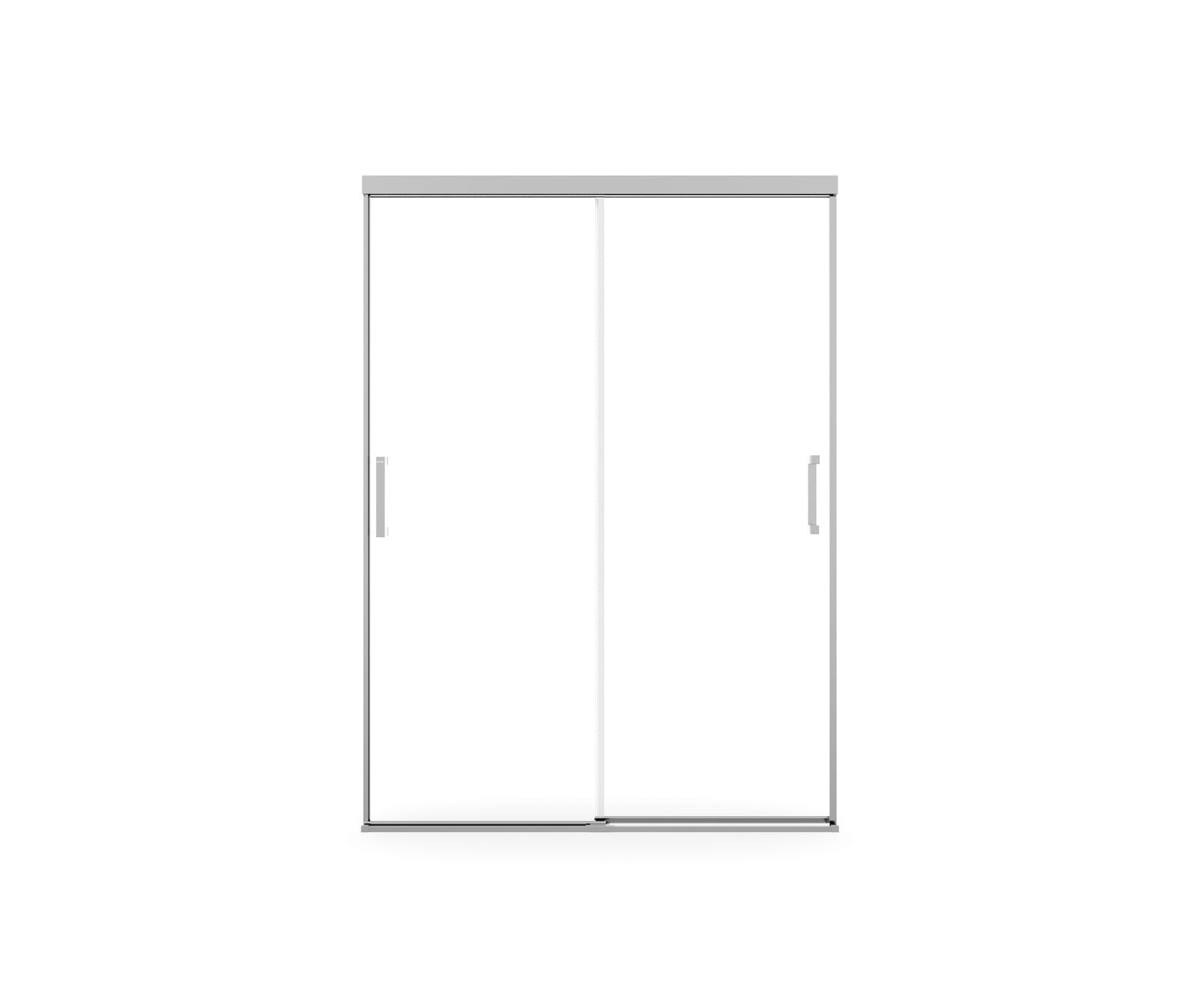 Incognito 74 51-54 x 74 in. 8mm Bypass Shower Door for Alcove Installation with Clear glass in Chrome - Plumbing Market