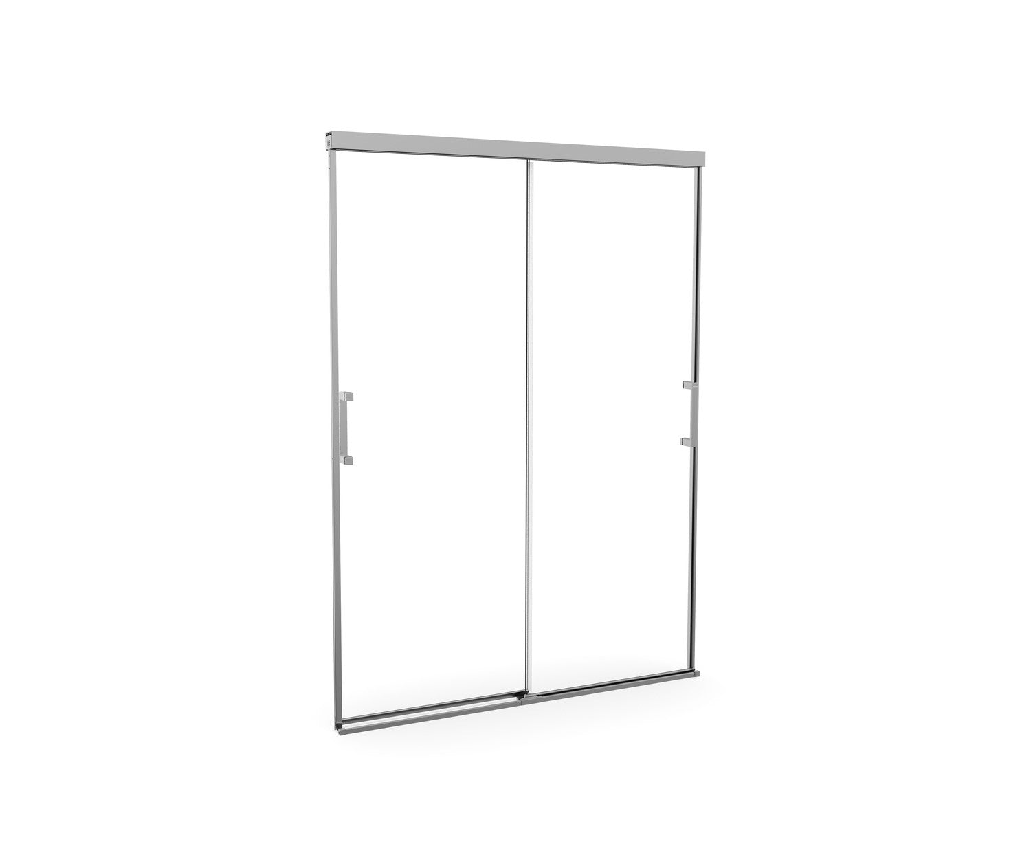 Incognito 74 51-54 x 74 in. 8mm Bypass Shower Door for Alcove Installation with Clear glass in Chrome - Plumbing Market