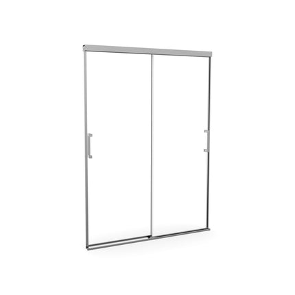 Incognito 74 51-54 x 74 in. 8mm Bypass Shower Door for Alcove Installation with Clear glass in Chrome - Plumbing Market