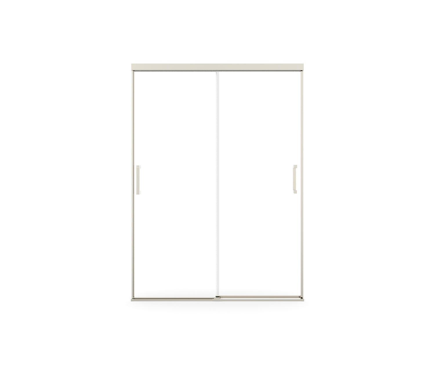 Incognito 74 51-54 x 74 in. 8mm Bypass Shower Door for Alcove Installation with Clear glass in Brushed Nickel - Plumbing Market