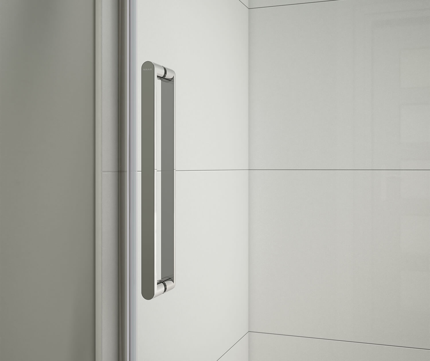 Halo Pro GS 44 ½-47 x 78 ¾ in. 8mm Sliding Shower Door for Alcove Installation with GlassShield® glass in Chrome - Plumbing Market
