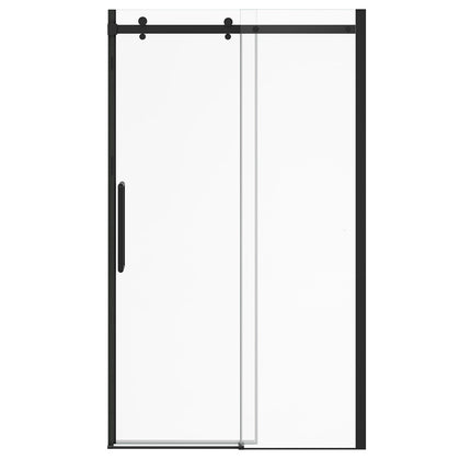Halo Pro GS 44 ½-47 x 78 ¾ in. 8mm Sliding Shower Door for Alcove Installation with GlassShield® glass in Matte Black - Plumbing Market