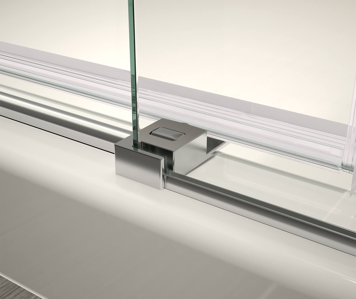 Halo Pro GS 56 ½-59 x 78 ¾ in. 8mm Sliding Shower Door for Alcove Installation with GlassShield® glass in Chrome - Plumbing Market