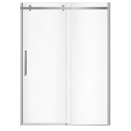 Halo Pro 56 ½-59 x 78 ¾ in. 8mm Sliding Shower Door for Alcove Installation with Clear glass in Chrome - Plumbing Market