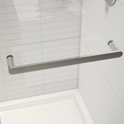 Halo Pro 44 ½-47 x 78 ¾ in. 8 mm Sliding Shower Door with Towel Bar for Alcove Installation with Clear glass in Chrome - Plumbing Market