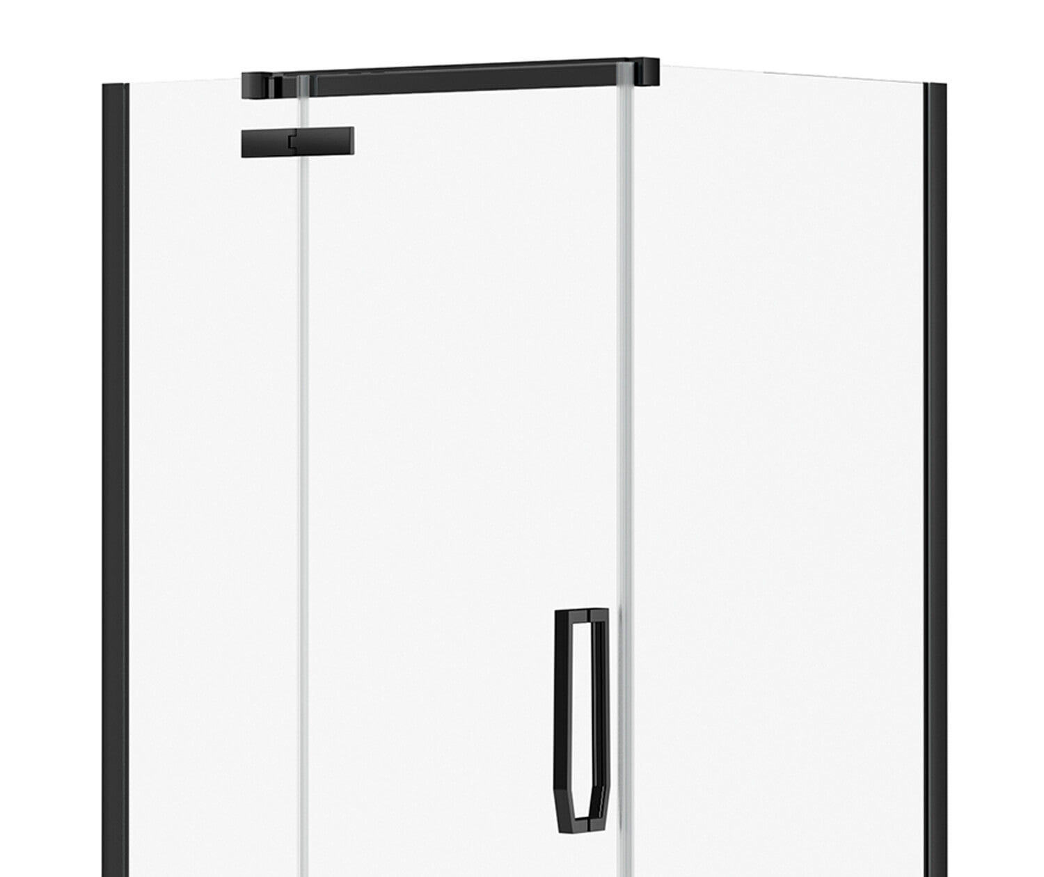 Davana Rectangular 42 x 34 x 75 in. 8mm Pivot Shower Door for Corner Installation with Clear glass in Dark Bronze - Plumbing Market
