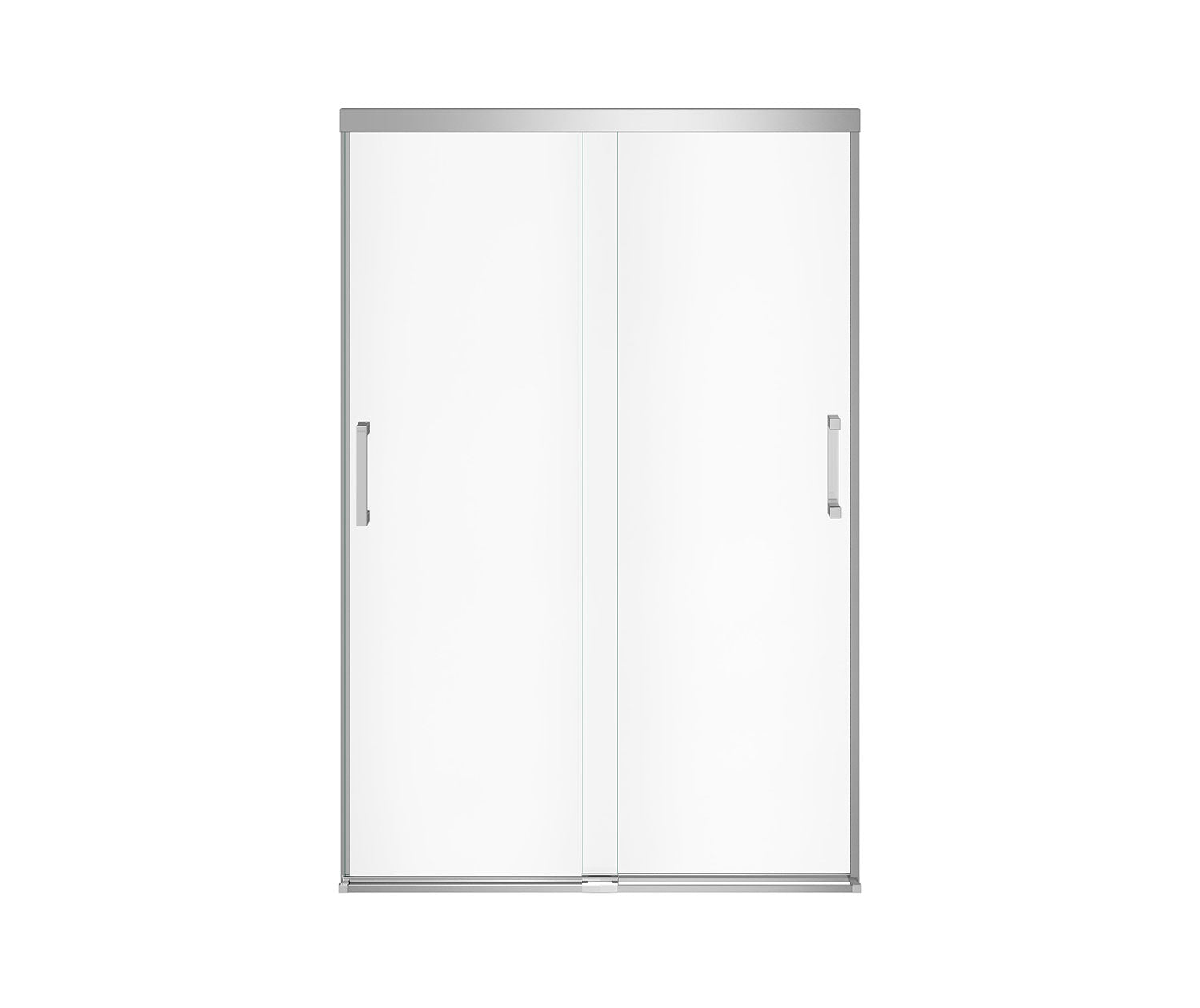 Incognito 70 44-47 x 70 ½ in. 8 mm Bypass Shower Door for Alcove Installation with Clear glass in Chrome - Plumbing Market