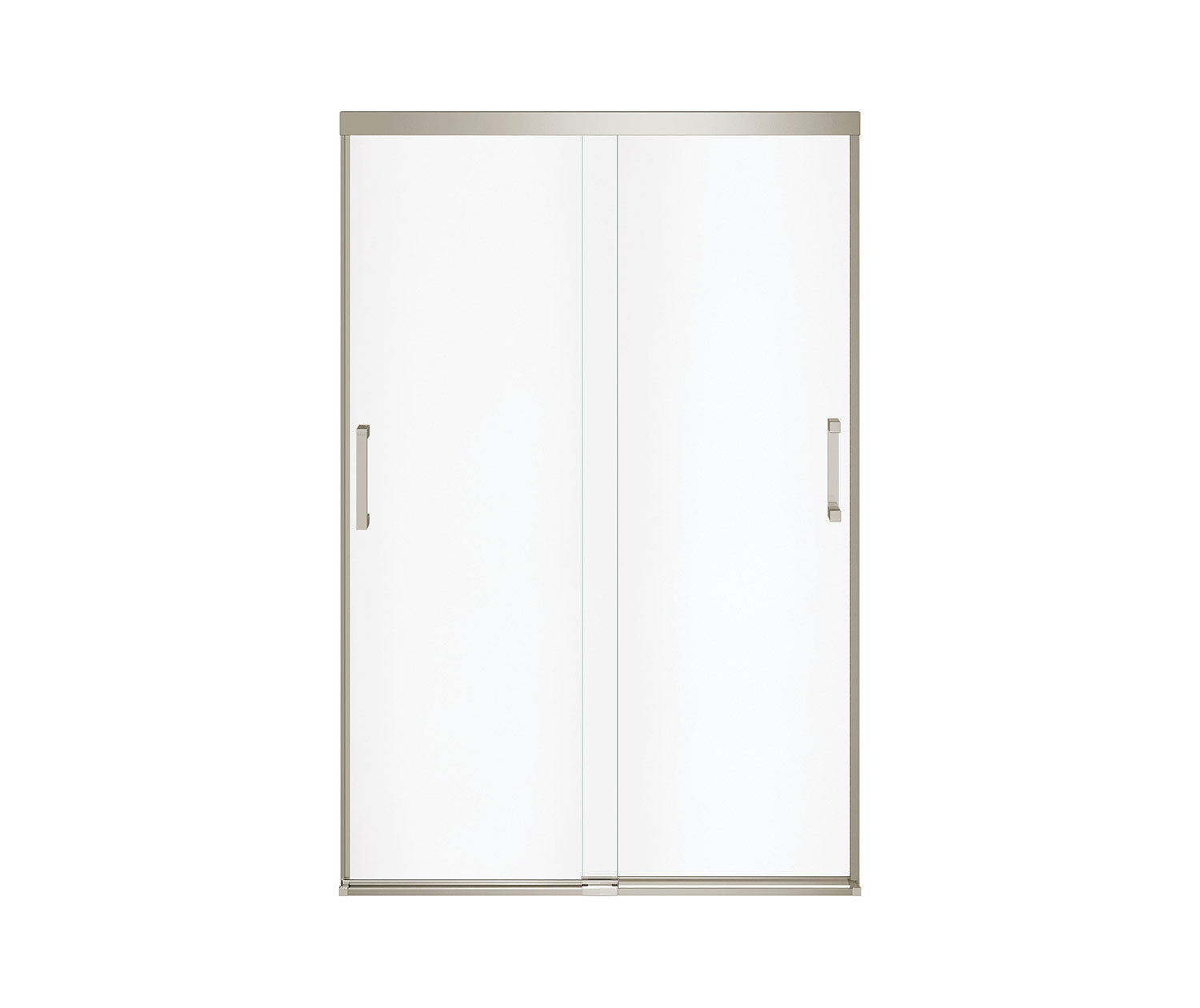 Incognito 70 44-47 x 70 ½ in. 8 mm Bypass Shower Door for Alcove Installation with Clear glass in Brushed Nickel - Plumbing Market