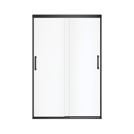Incognito 70 44-47 x 70 ½ in. 8mm Bypass Shower Door for Alcove Installation with Clear glass in Matte Black - Plumbing Market
