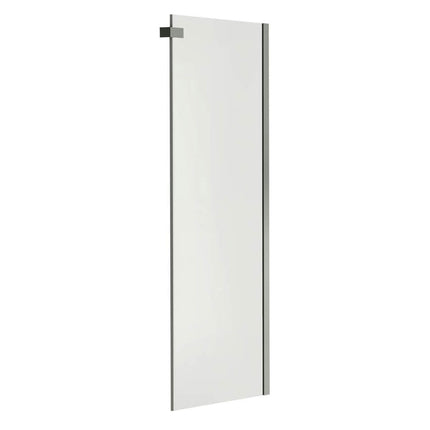 Halo Return Panel for 30 in. Base with Clear glass in Chrome - Plumbing Market