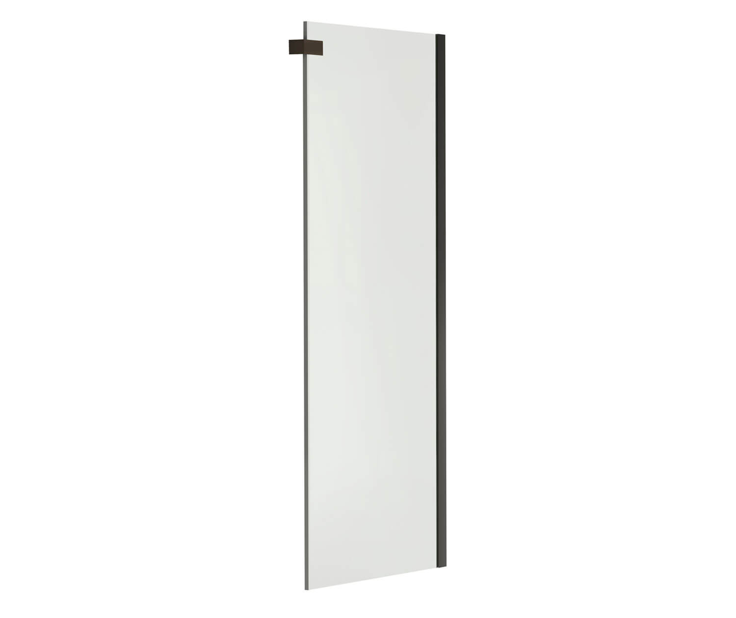 Halo Return Panel for 30 in. Base with Clear glass in Dark Bronze - Plumbing Market