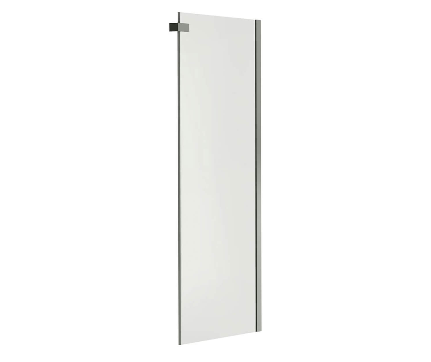 Halo Return Panel for 36 in. Base with Clear glass in Chrome - Plumbing Market