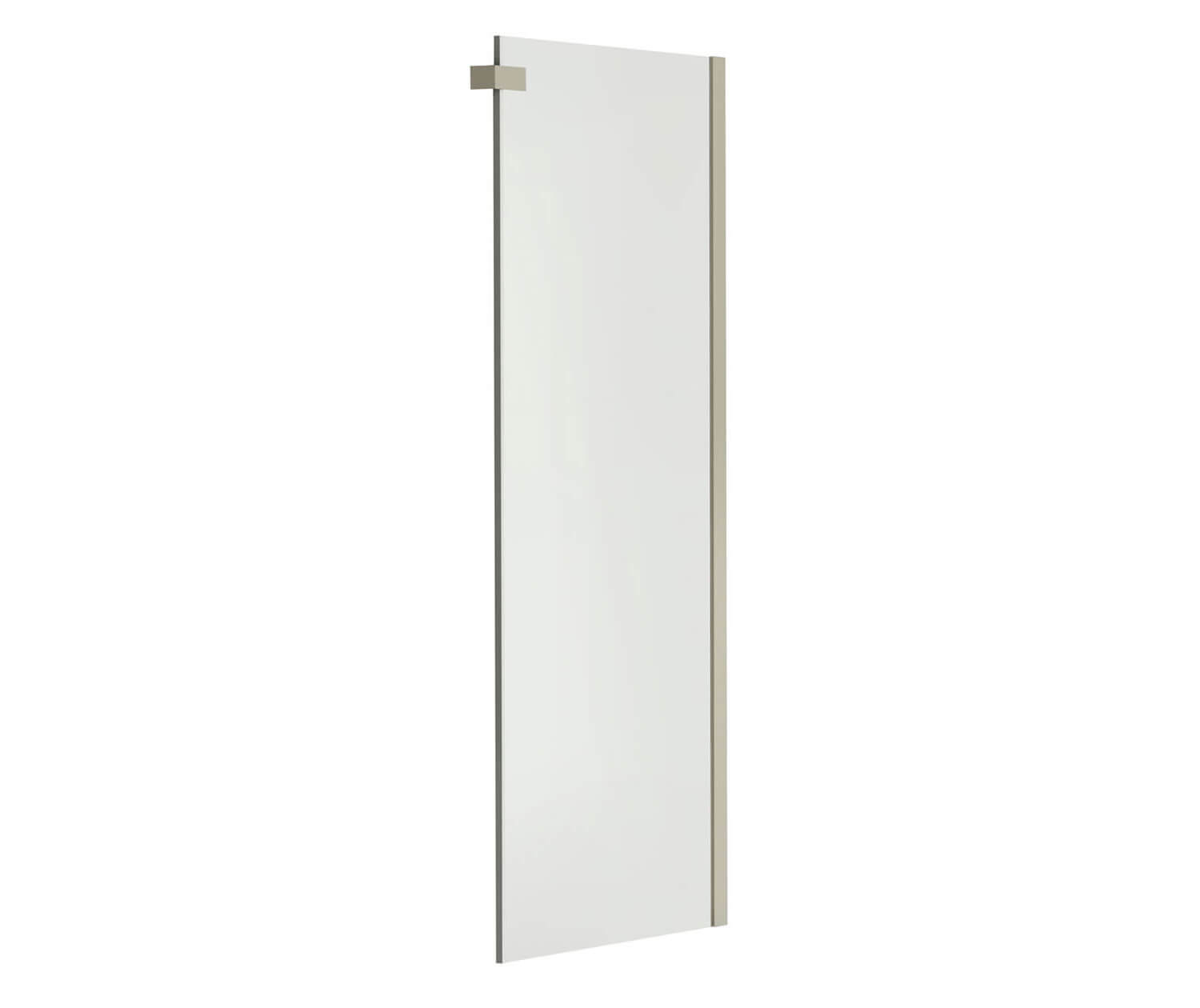 Halo Return Panel for 36 in. Base with Clear glass in Brushed Nickel - Plumbing Market
