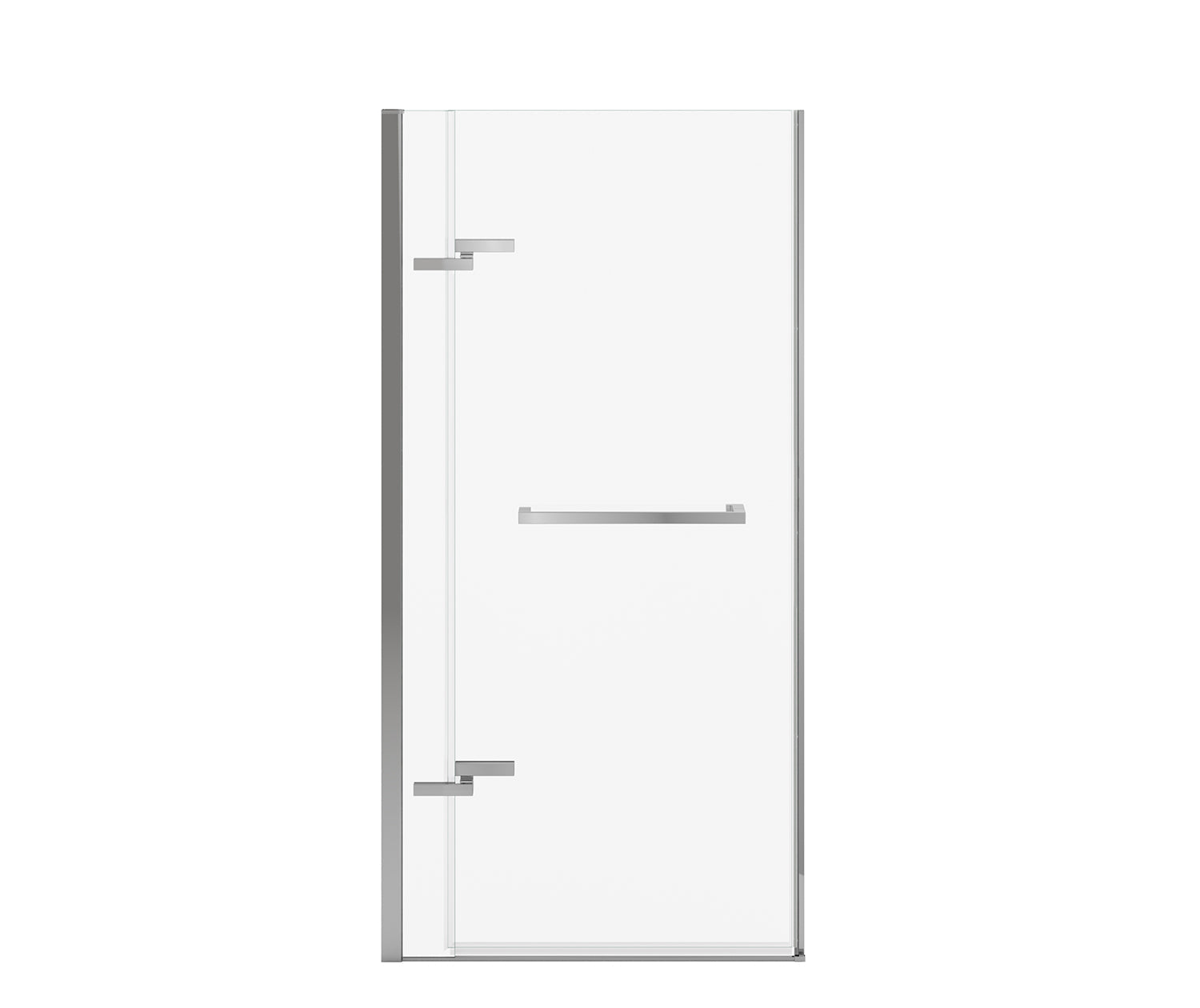 Reveal Sleek 71 32 1/2-35 1/2 x 71 1/2 in. 8mm Pivot Shower Door for Alcove Installation with Clear glass in Chrome - Plumbing Market