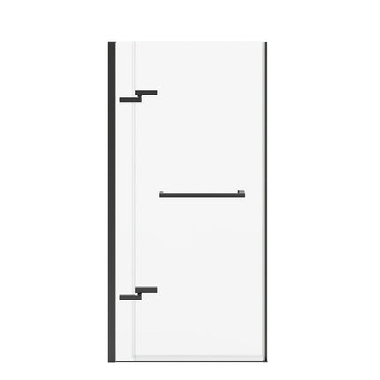 Reveal Sleek 71 32 1/2-35 1/2 x 71 1/2 in. 8mm Pivot Shower Door for Alcove Installation with Clear glass in Matte Black - Plumbing Market