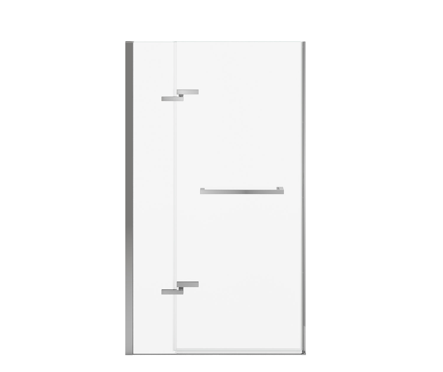 Reveal Sleek 71 38-41 x 71 1/2 in. 8mm Pivot Shower Door for Alcove Installation with Clear glass in Chrome - Plumbing Market