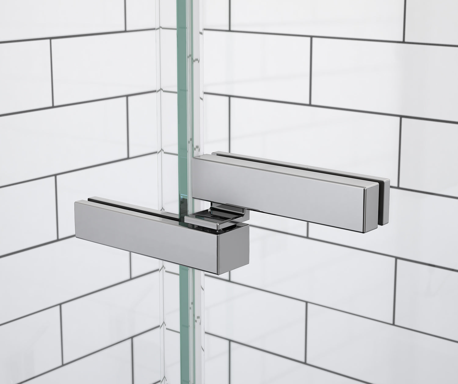 Reveal Sleek 71 38-41 x 71 1/2 in. 8mm Pivot Shower Door for Alcove Installation with Clear glass in Chrome - Plumbing Market