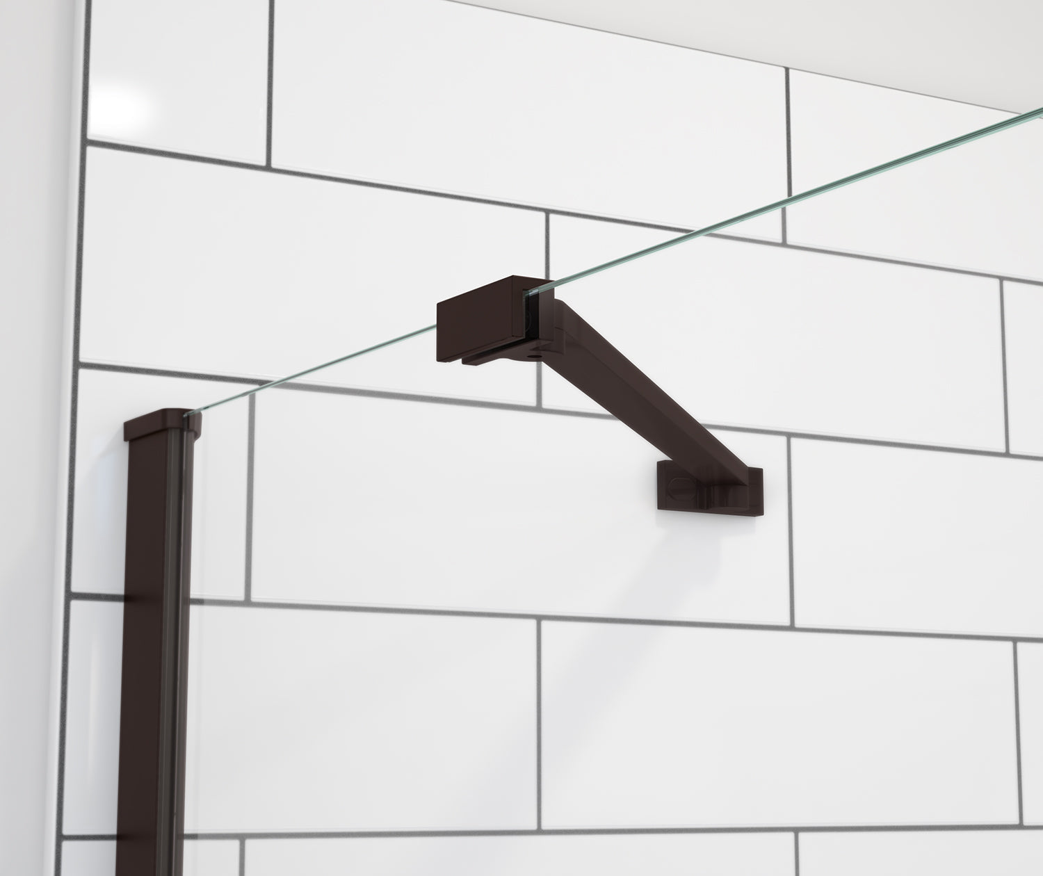 Reveal Sleek 71 38-41 x 71 1/2 in. 8 mm Pivot Shower Door for Alcove Installation with Clear glass in Dark Bronze - Plumbing Market
