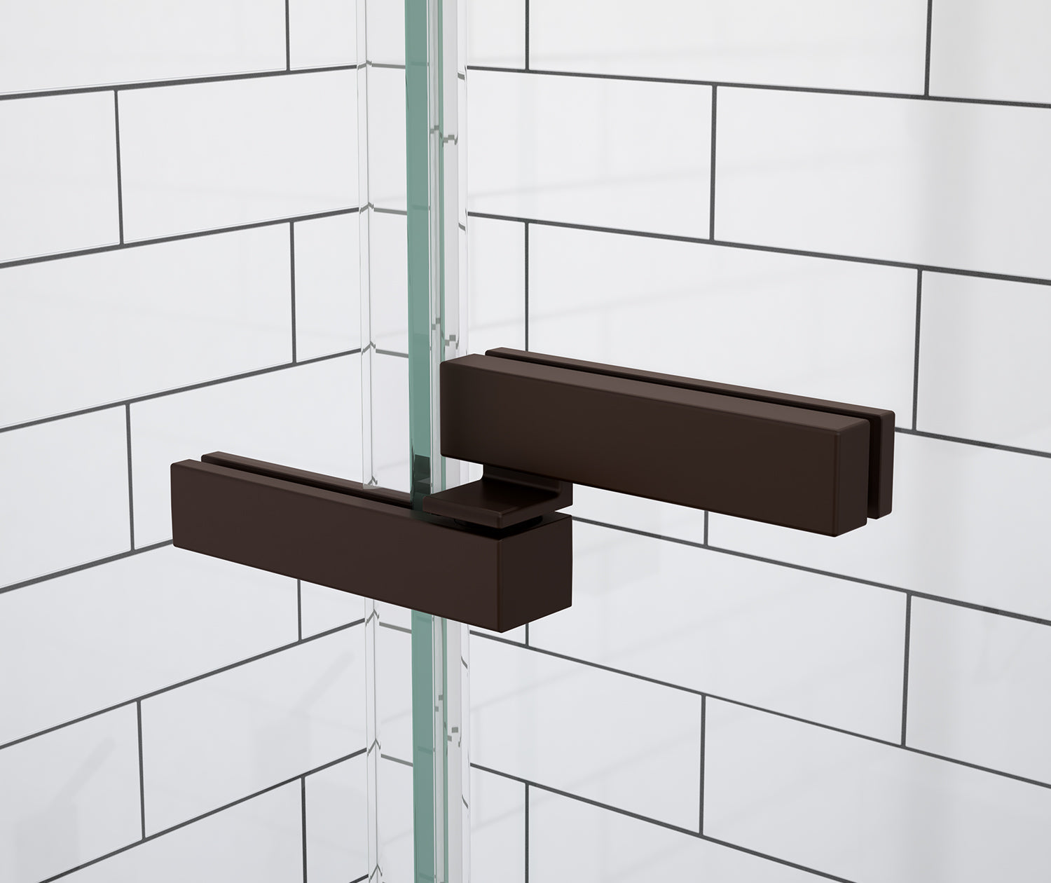 Reveal Sleek 71 38-41 x 71 1/2 in. 8 mm Pivot Shower Door for Alcove Installation with Clear glass in Dark Bronze - Plumbing Market