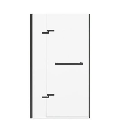 Reveal Sleek 71 38-41 x 71 1/2 in. 8mm Pivot Shower Door for Alcove Installation with Clear glass in Matte Black - Plumbing Market