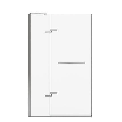 Reveal Sleek 71 41 1/2-44 1/2 x 71 1/2 in. 8mm Pivot Shower Door for Alcove Installation with Clear glass in Chrome - Plumbing Market