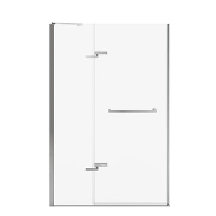 Reveal Sleek 71 44-47 x 71 1/2 in. 8mm Pivot Shower Door for Alcove Installation with Clear glass in Chrome - Plumbing Market