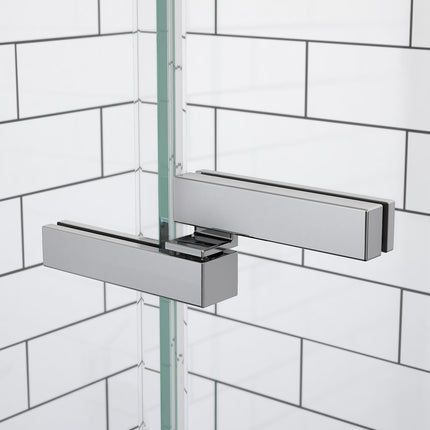 Reveal Sleek 71 44-47 x 71 1/2 in. 8mm Pivot Shower Door for Alcove Installation with Clear glass in Chrome - Plumbing Market