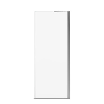 Reveal Sleek 71 Return Panel for 32 in. Base with Clear glass in Chrome - Plumbing Market