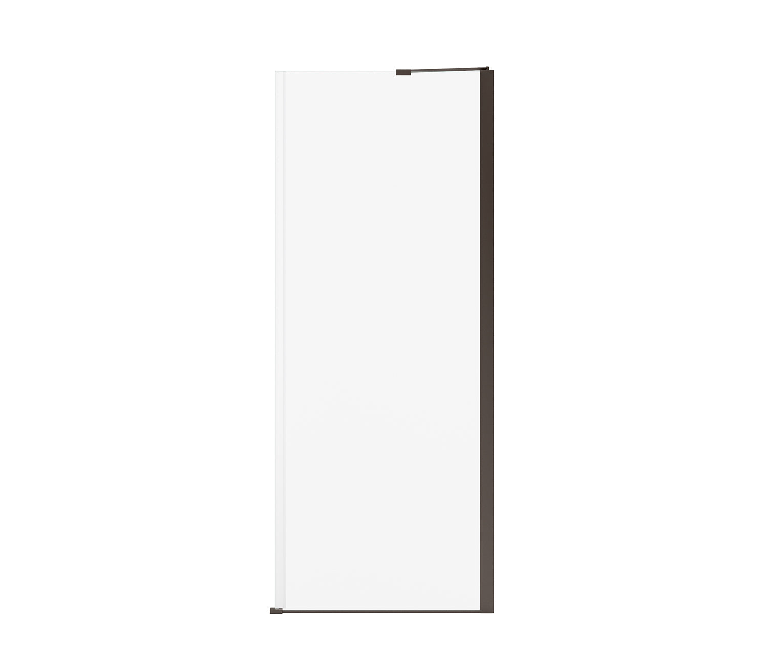 Reveal Sleek 71 Return Panel for 32 in. Base with Clear glass in Dark Bronze - Plumbing Market