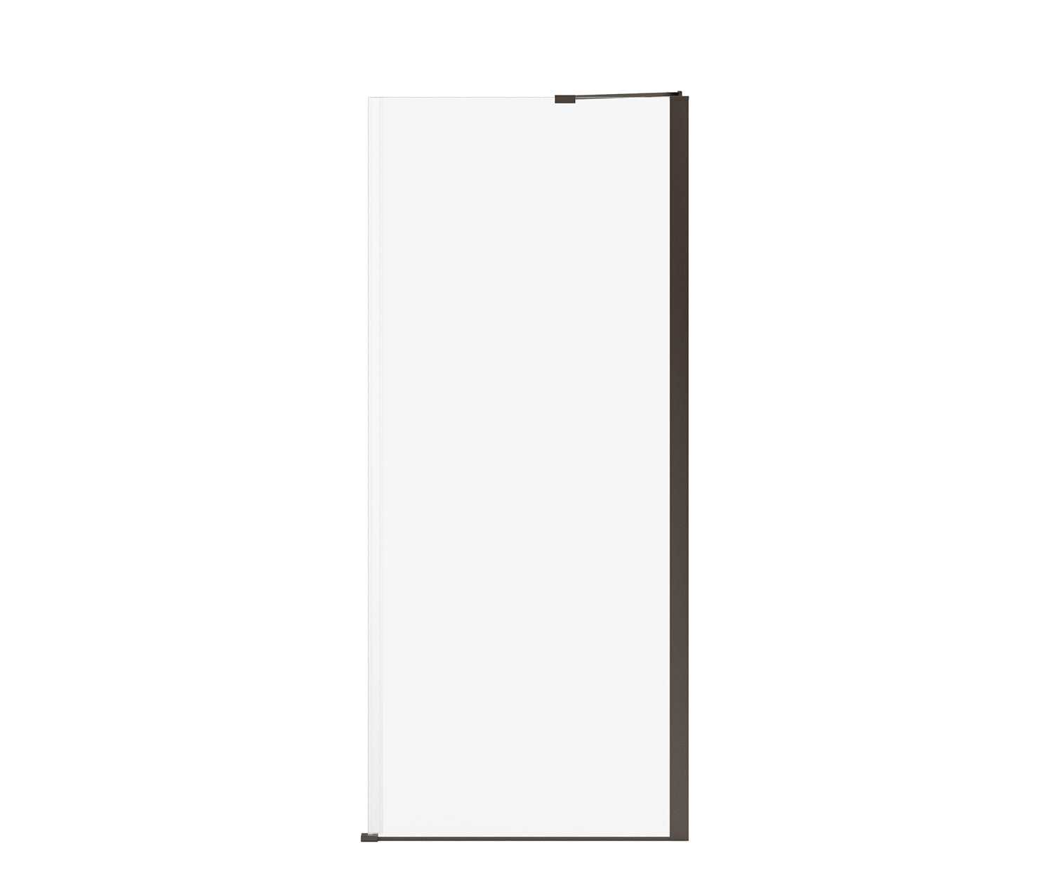 Reveal Sleek 71 Return Panel for 34 in. Base with Clear glass in Dark Bronze - Plumbing Market
