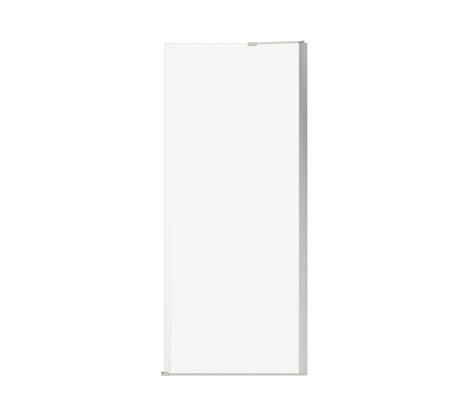 Reveal Sleek 71 Return Panel for 34 in. Base with Clear glass in Brushed Nickel - Plumbing Market