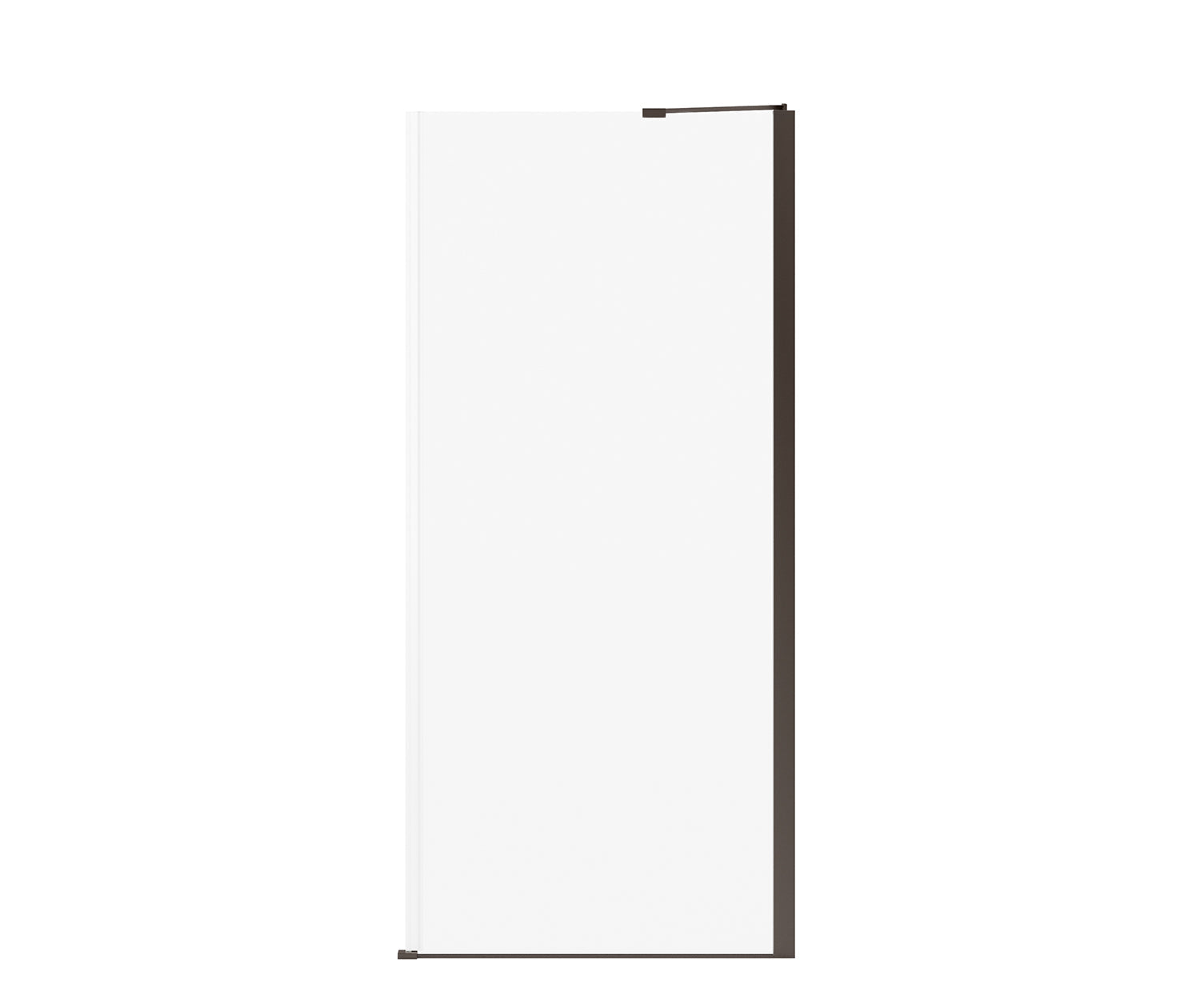 Reveal Sleek 71 Return Panel for 36 in. Base with Clear glass in Dark Bronze - Plumbing Market