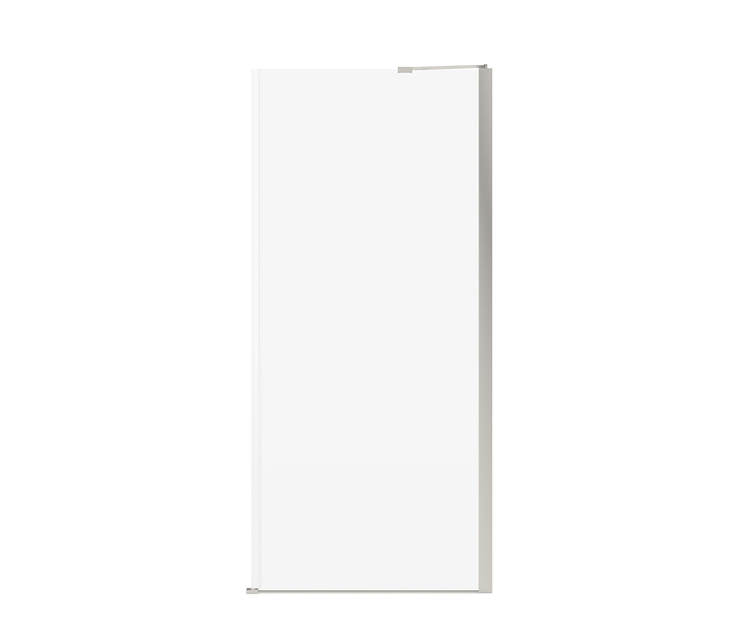 Reveal Sleek 71 Return Panel for 36 in. Base with Clear glass in Brushed Nickel - Plumbing Market