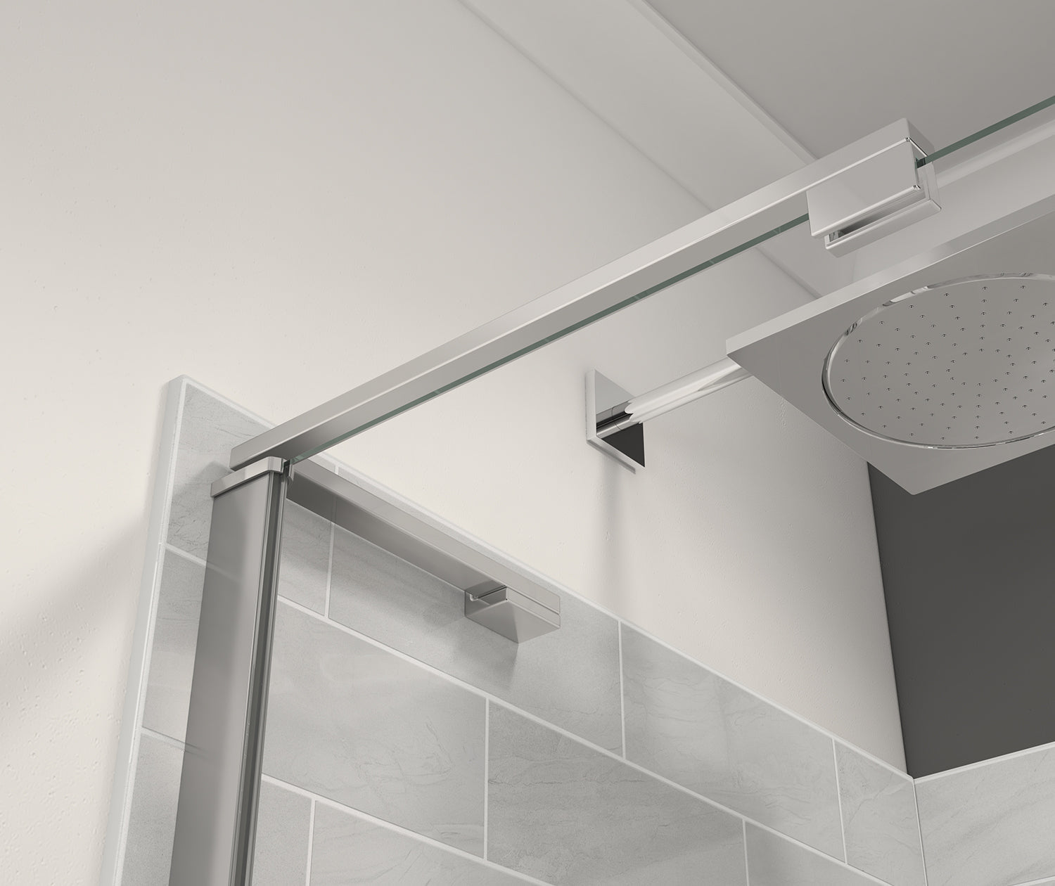 Capella 78 44-47 x 78 in. 8 mm Pivot Shower Door for Alcove Installation with GlassShield® glass in Chrome - Plumbing Market