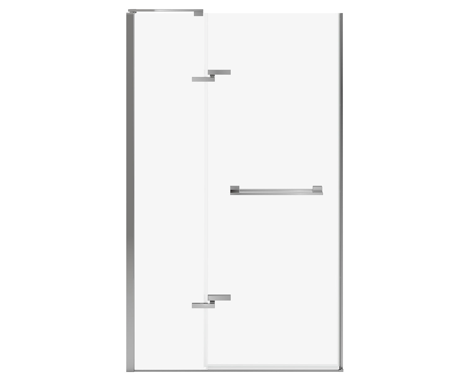 Capella 78 44-47 x 78 in. 8 mm Pivot Shower Door for Alcove Installation with GlassShield® glass in Chrome - Plumbing Market